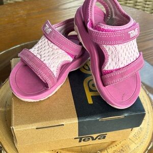 Teva Kids Pink Strappy Mesh Sandals